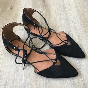 H&M Faux Suede Ballet Flats